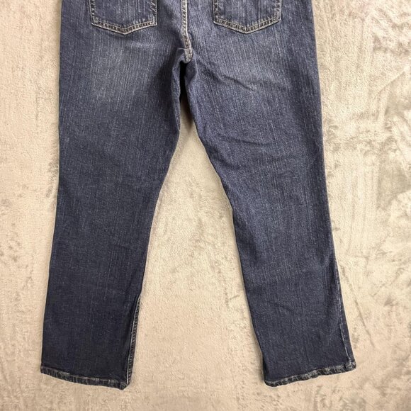 LL Bean Jeans Womens 12 Classic Fit Straight Leg Stretch Denim Pants Spandex - Picture 11 of 16